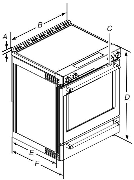 WHIRLPOOL WEE745H0FH - Product Dimensions - 1