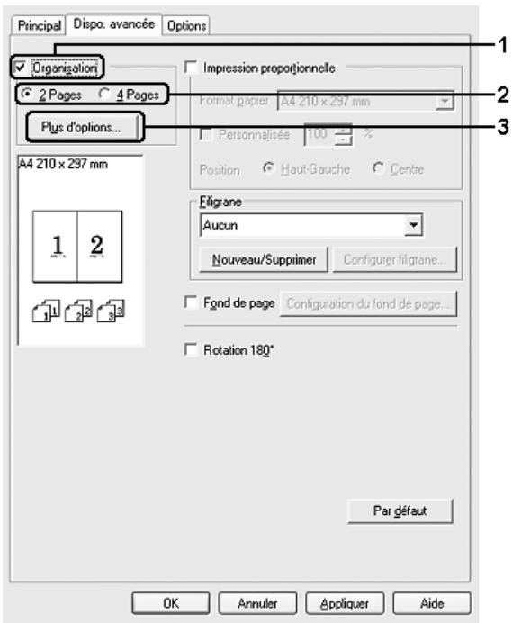 EPSON ACULASER C4200 - Modification de l'organisation d'une impression - 1