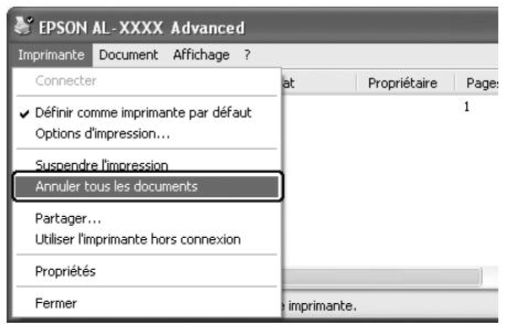 EPSON ACULASER C4200 - Annulation de l'impression - 2
