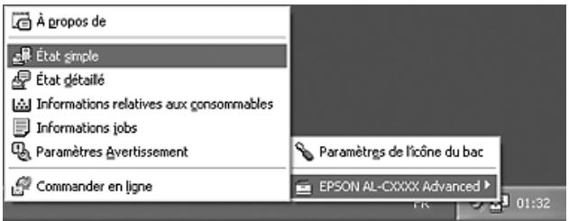 EPSON ACULASER C4200 - Accès à EPSON status monitor - 1