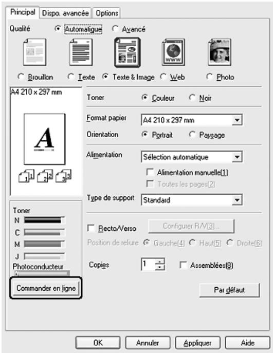 EPSON ACULASER C4200 - Commande de consommables - 1