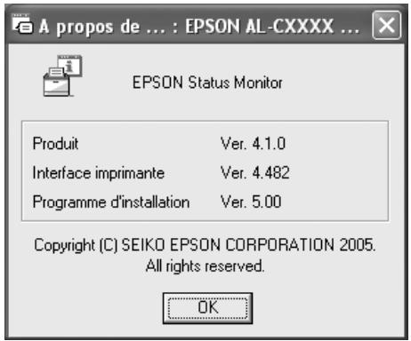 EPSON ACULASER C4200 - Informations relatives à EPSON status monitor - 1