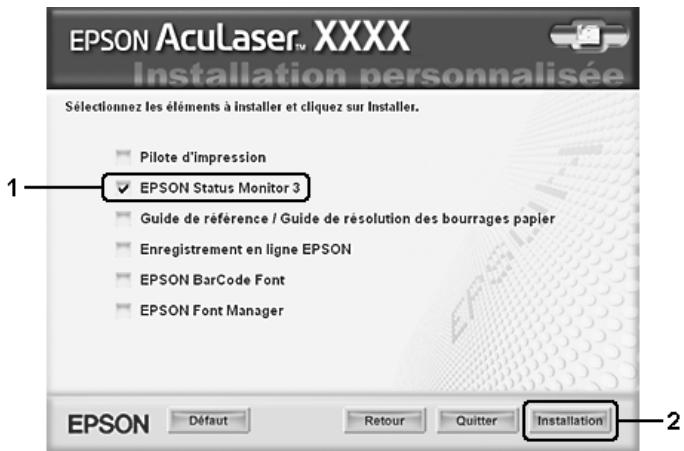 EPSON ACULASER C4200 - Cliquez sur personnalis. - 2