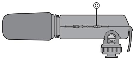 PANASONIC LUMIX DMW-MS1PP - ■ Positionnement du commutateur de coupe-vent [WIND CUT OFF/ON] - 1