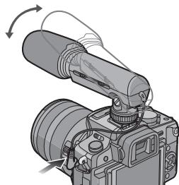 PANASONIC LUMIX DMW-MS1PP - BCTaBbTe yCtpoiCtBO B KOnOky IJRA KpeIJIeHnI dIy npHaIeXHoCTeIuΦpOBoKamepbl, 6o3aTeIbHO Do KOHca. - 3