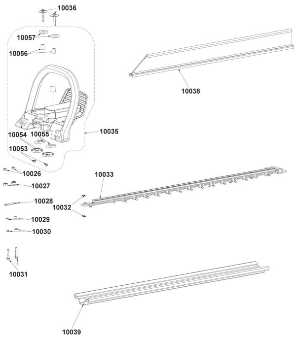 RYOBI TAILLE-HAIE A ESSENCE RHT25X60RO L.60 CM 750 W - RHT25X60RO T.HAIES 25,4CC 60CM - 6