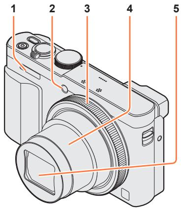 PANASONIC TZ70 - Nomenclature et fonctions des principaux composants - 1