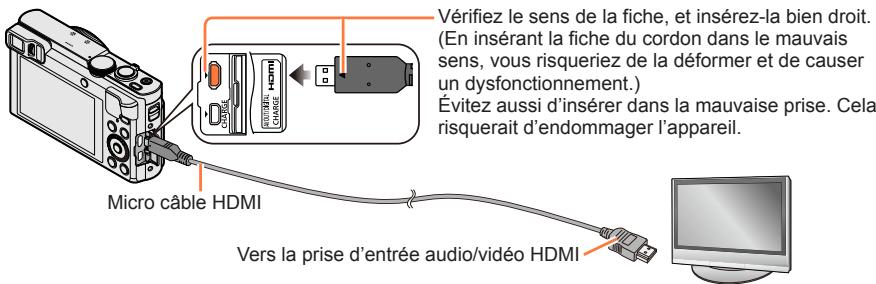 PANASONIC TZ70 - ■Pour connecter à l'aide d'un micro câble HDMI - 1