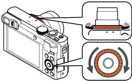 PANASONIC TZ70 - Tournez la bague de commande ou la molette de contrôle pour régler le flou artistique en arrière-plan - 1