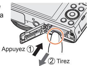 PANASONIC TZ70 - Insérer et retirer la carte (en option) - 1