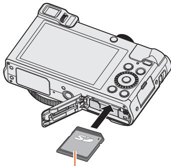 PANASONIC TZ70 - Insérer et retirer la carte (en option) - 3