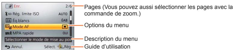 PANASONIC TZ70 - Appuyez sur ▲▼ ou tournez la molette de contrôle pour sélectionner [Mode AF] et appuyez sur [MENU/SET] - 1