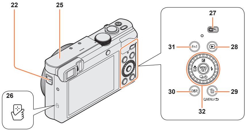 PANASONIC TZ70 - Nomenclature et fonctions des principaux composants - 1