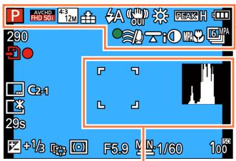 PANASONIC TZ70 - Liste des affichages de l'écran LCD/Viseur - 1