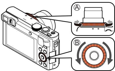 PANASONIC TZ70 - Utilisation de la bague de commande/molette de contrôle - 1