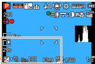 PANASONIC TZ70 - Liste des affichages de l'écran LCD/Viseur - 1