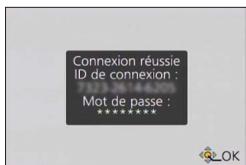 PANASONIC TZ70 - Vérifiez l'identifiant de connexion et sélectionnez [OK] - 1