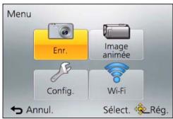 PANASONIC TZ70 - Type de menu - 1