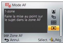 PANASONIC TZ70 - ■Modifier la position et la taille de la zone AF ([Régler zone map]) - 1