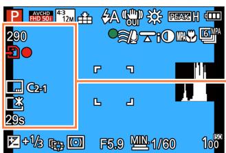 PANASONIC TZ70 - Liste des affichages de l'écran LCD/Viseur - 2