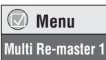 PANASONIC DVD-S47EG - Betätigen Sie [MULTI RE-MASTER] zur - 1