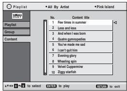 PANASONIC DVD-LX95 - Selecting from the list - 1