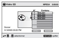 PANASONIC DVD-LX95 - Lecture à partir d'une rubrique sélectionnée (Menu navigation) - 3