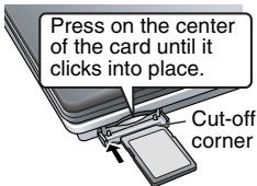 PANASONIC DVD-LX95 - Insert the card. - 1
