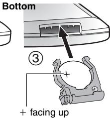 PANASONIC DVD-LX95 - Insert the button-type battery (included) - 2