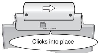PANASONIC DVD-LX95 - Attaching the battery (When the unit is off) - 2