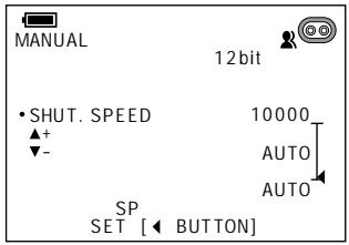 SHARP VIEWCAM Z - Setting the Shutter Speed - 4