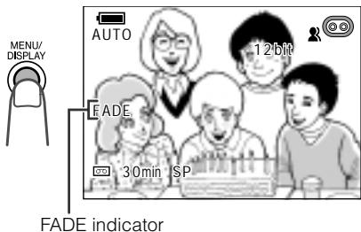 SHARP VIEWCAM Z - Setting Fade Mode - 2