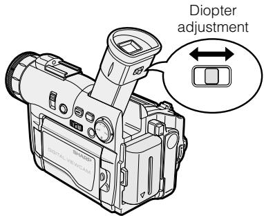 SHARP VIEWCAM Z - Adjusting the Diopter - 1