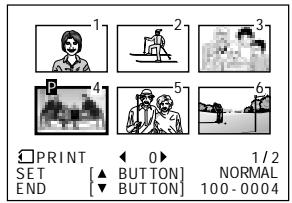 SHARP VIEWCAM Z - To cancel the print order for an image - 2