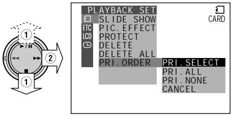 SHARP VIEWCAM Z - Assigning Print Order to an Image - 1