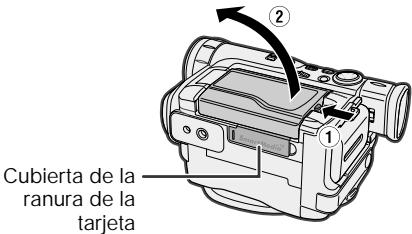 SHARP VIEWCAM Z - Inserción de una tarjeta SmartMedia - 1