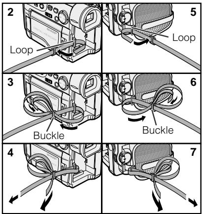 SHARP VIEWCAM Z - Attaching the Shoulder Strap - 1