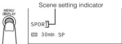 SHARP VIEWCAM Z - SCENE MENU SPORT - 1