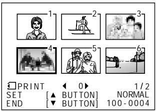 SHARP VIEWCAM Z - Assigning Print Order to an Image - 7