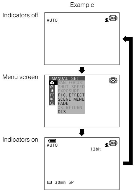 SHARP VIEWCAM Z - MENU/DISPLAY button - 2
