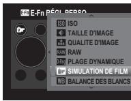 FUJIFILM XF1 - Utilisation du menu E-Fn RÉGL PERSO - 2