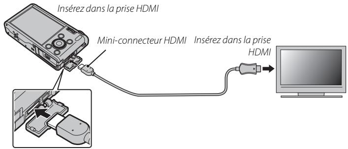 FUJIFILM XF1 - Raccordement de l'appareil photo à des téléviseurs Haute Définition (HD) - 1