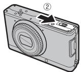 FUJIFILM XF1 - Fermez le couvercle du compartment de la batterie. - 4