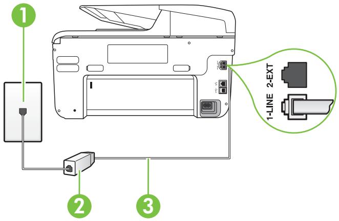 HP OJ PRO 8600 PLUS, OFFICEJET PRO 8600 - Cas B : Configuration l'imprimante avec DSL - 2
