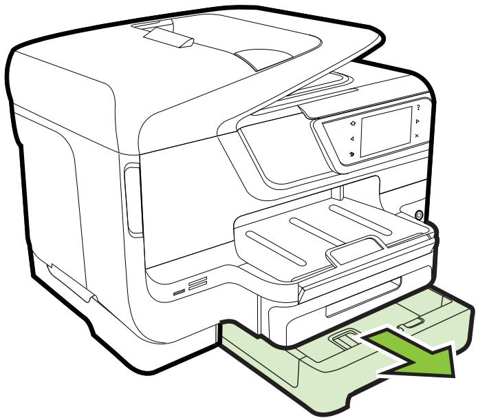 HP OJ PRO 8600 PLUS, OFFICEJET PRO 8600 - Pour charger des supports dans le bac 2 - 1