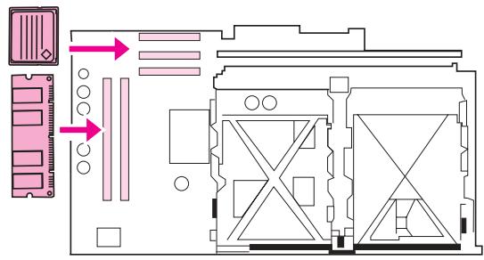 HP LASERJET 9040 - Pour installer une carte mémoire flash - 5