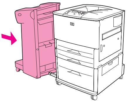HP LASERJET 9040 - Pour supprimer un bourage d'agrafes du bac d'emplement/agrafeuse optionnel - 8