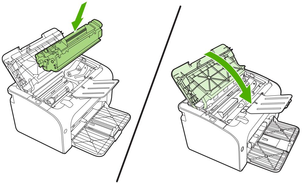 HP LASERJET P1006 - Remplacement de la cartouche d'impression - 4