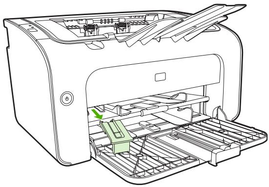HP LASERJET P1006 - Réglage du bac pour un support court (HP LaserJet P1002/P1003/P1004/P1005 uniquement) - 1