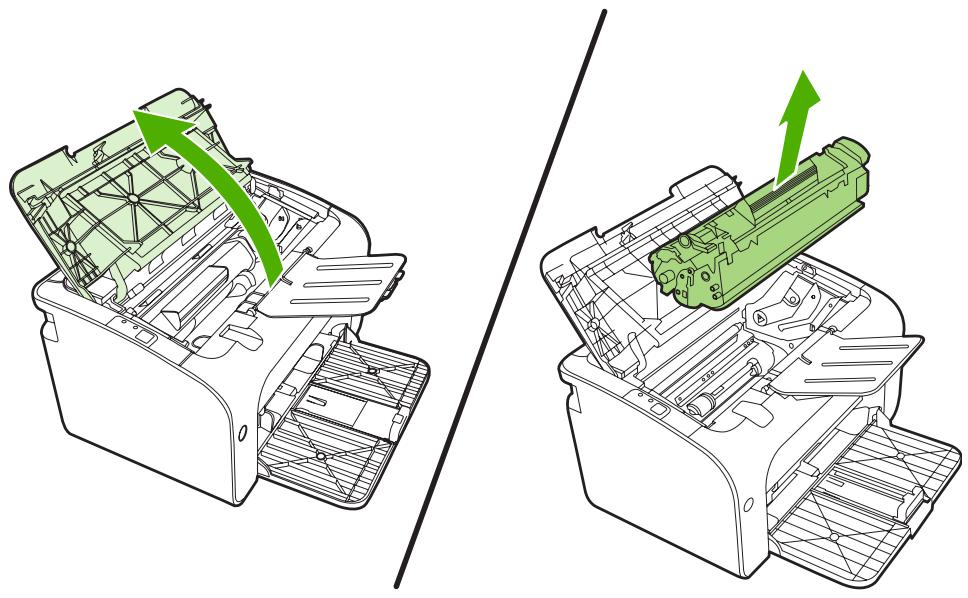 HP LASERJET P1006 - Remplacement de la cartouche d'impression - 1